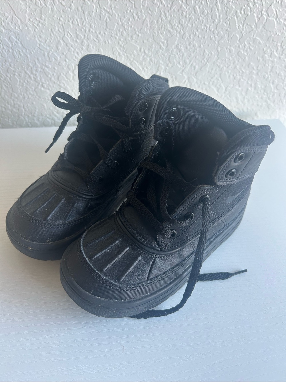 Nike Black Kids Lace-Up All-Terrain Boots